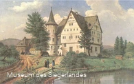 Schloss Junkernhees 1885 nach einem Aquarell von Jacob Scheiner