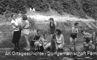 Naturfreibad Zitzenbach - Badegäste um 1929